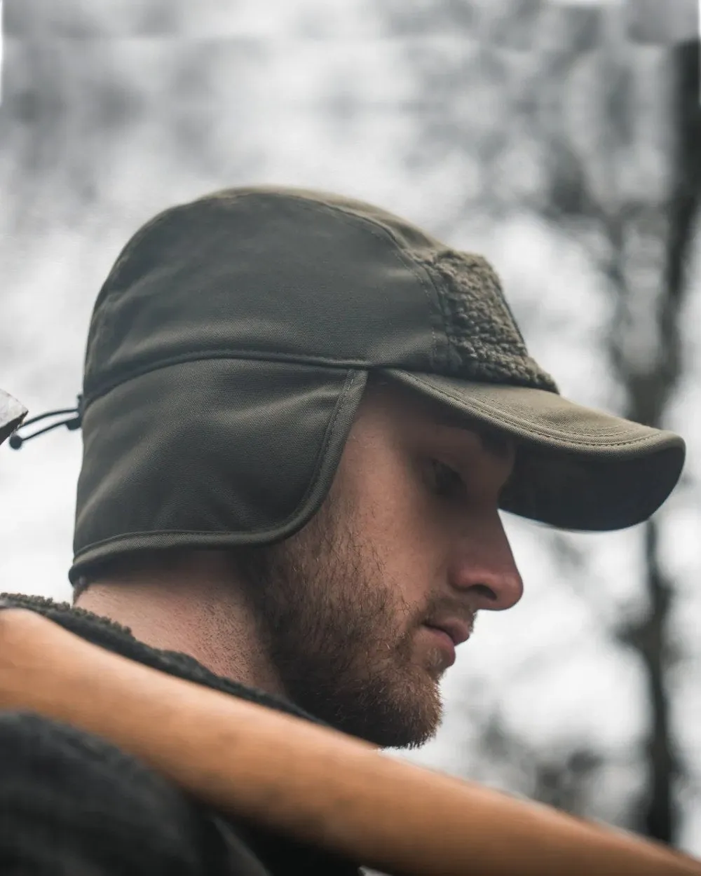 Seeland Mens Teddy Fold Down Cap Shooting Sun Hats