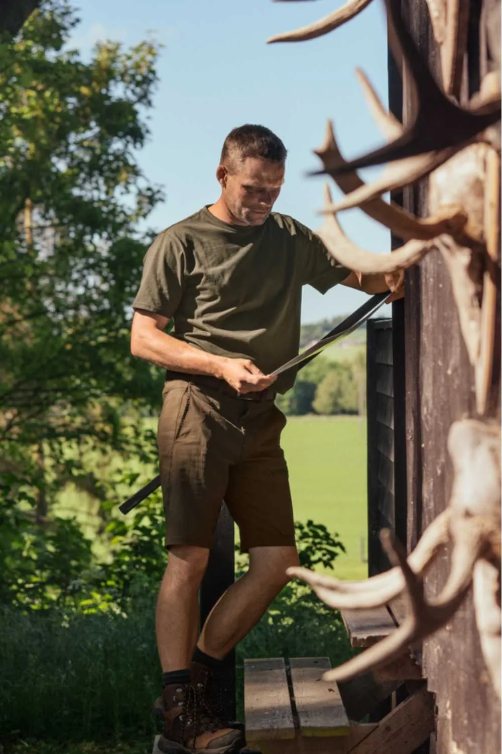 Seeland Rowan Stretch Shorts Summer Cargo Shorts Men