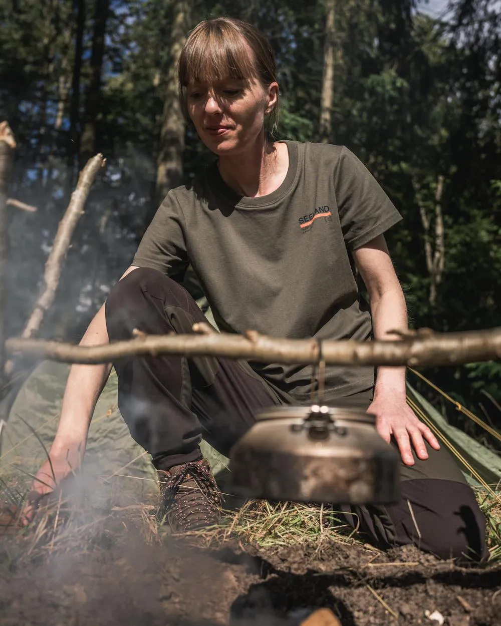 Seeland Womens Leala T-Shirt Bushcraft Flannel Shirts