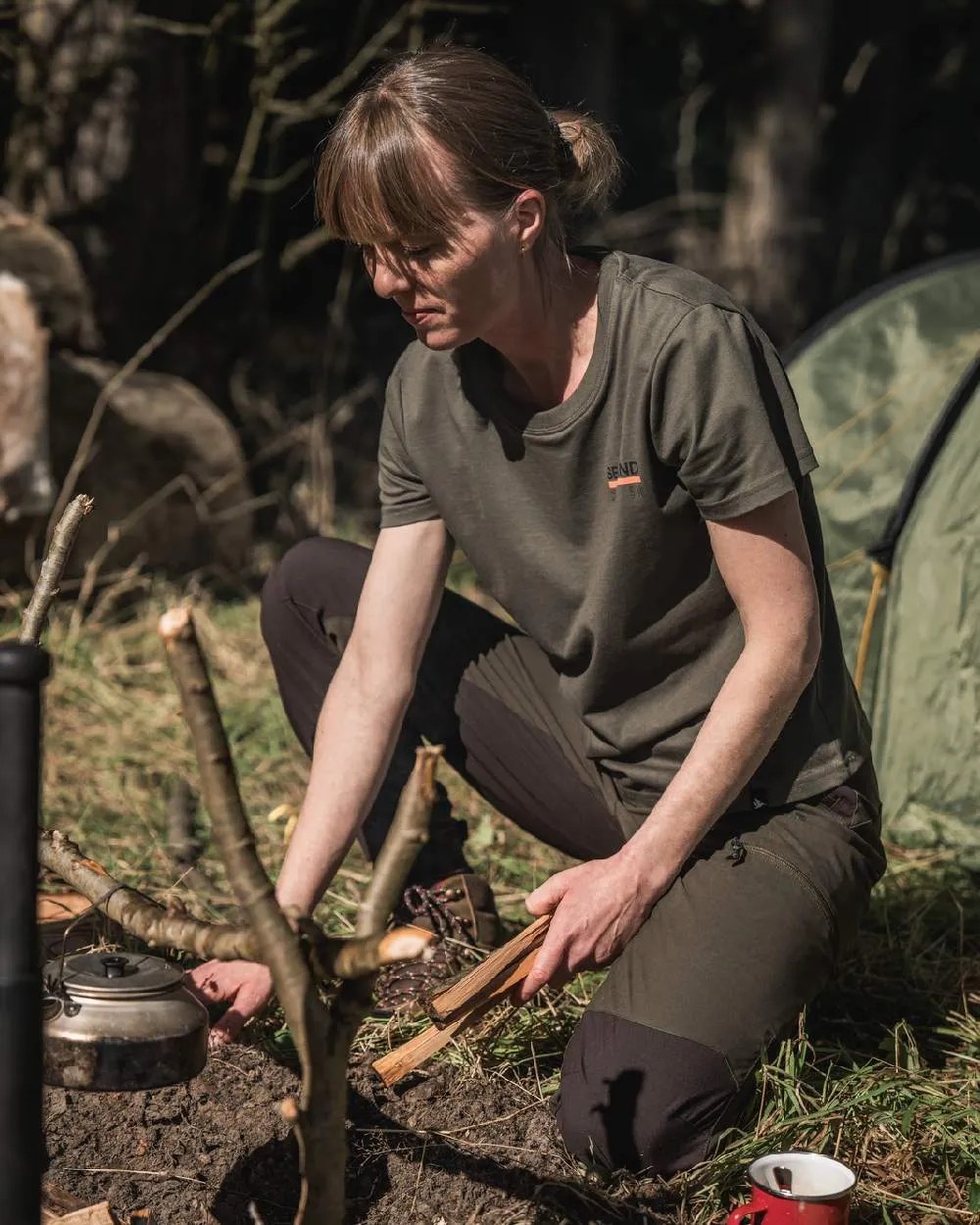 Seeland Womens Leala T-Shirt Bushcraft Flannel Shirts