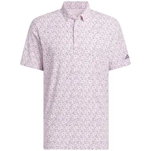 Adidas Ultimate365 Micro Argyle Polo Shirt - Clear Pink/Preloved Violet Budget Friendly