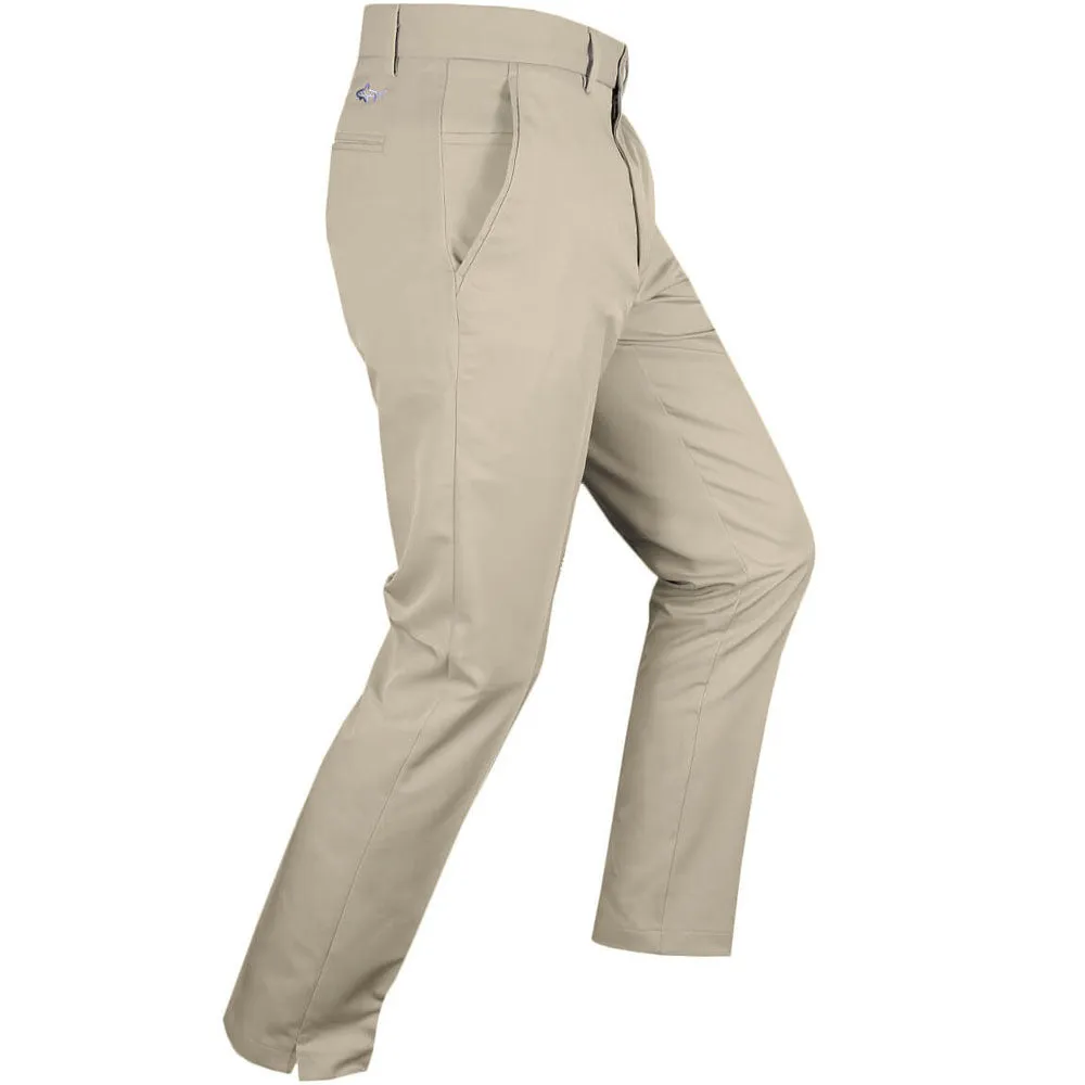 Greg Norman By Proquip Flat Front 5-Pocket Trousers - Beige No Limits, Just Style