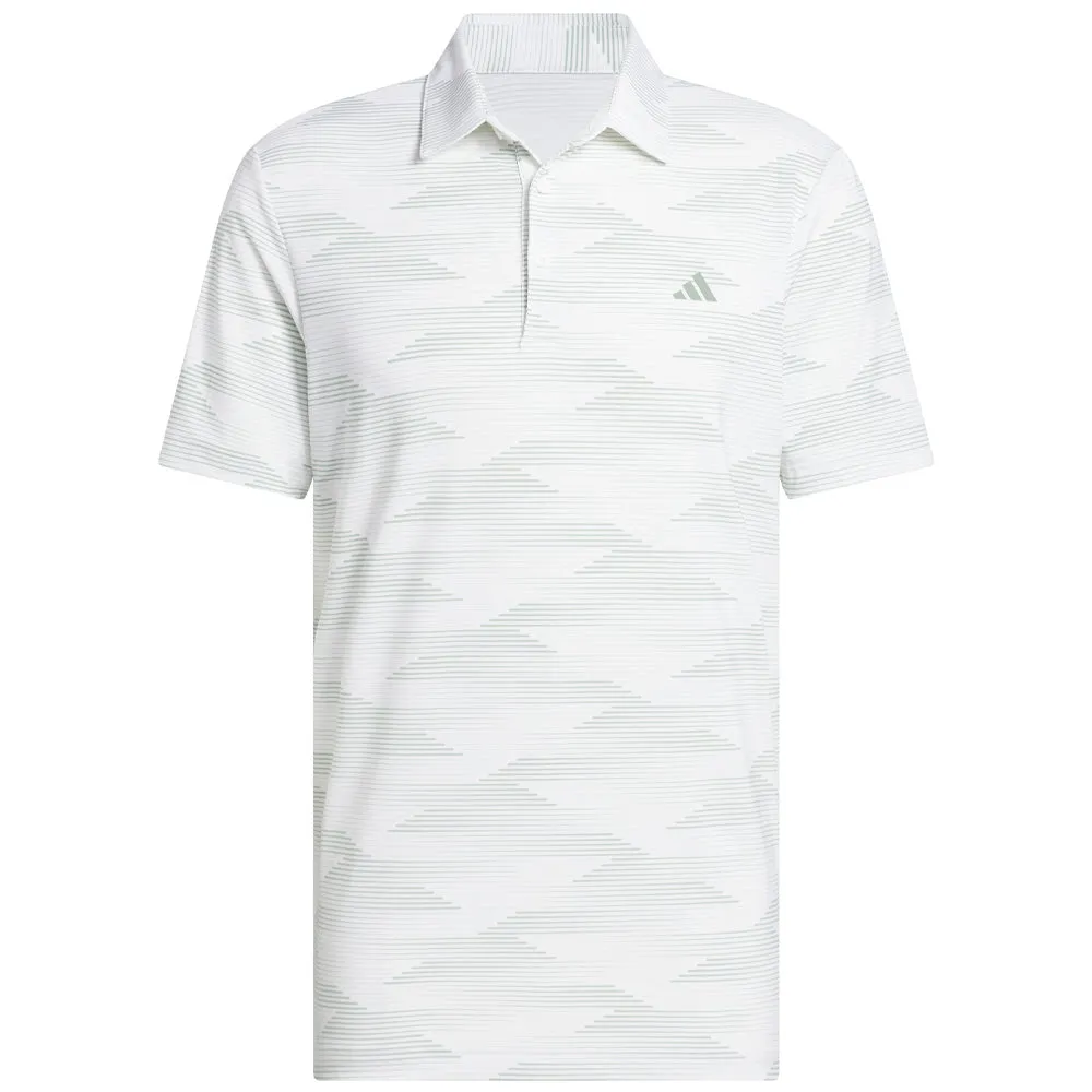 Autumn Sale Adidas Ultimate365 Speed Stripe Polo Shirt - White/Silver Green