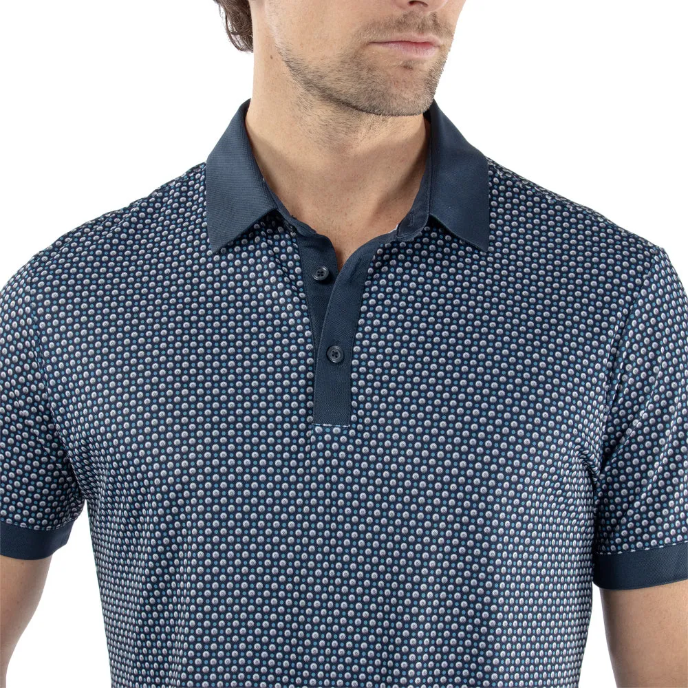 Galvin Green Mate Polo Shirt - Cool Grey/Navy Economical Step into the Beat