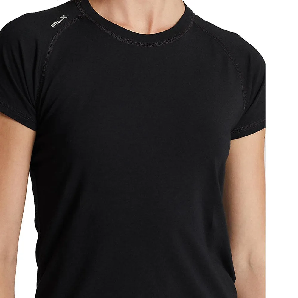 Memorial Day Sale Rlx Ralph Lauren Women'S Stretch Crew Tee - Polo Black