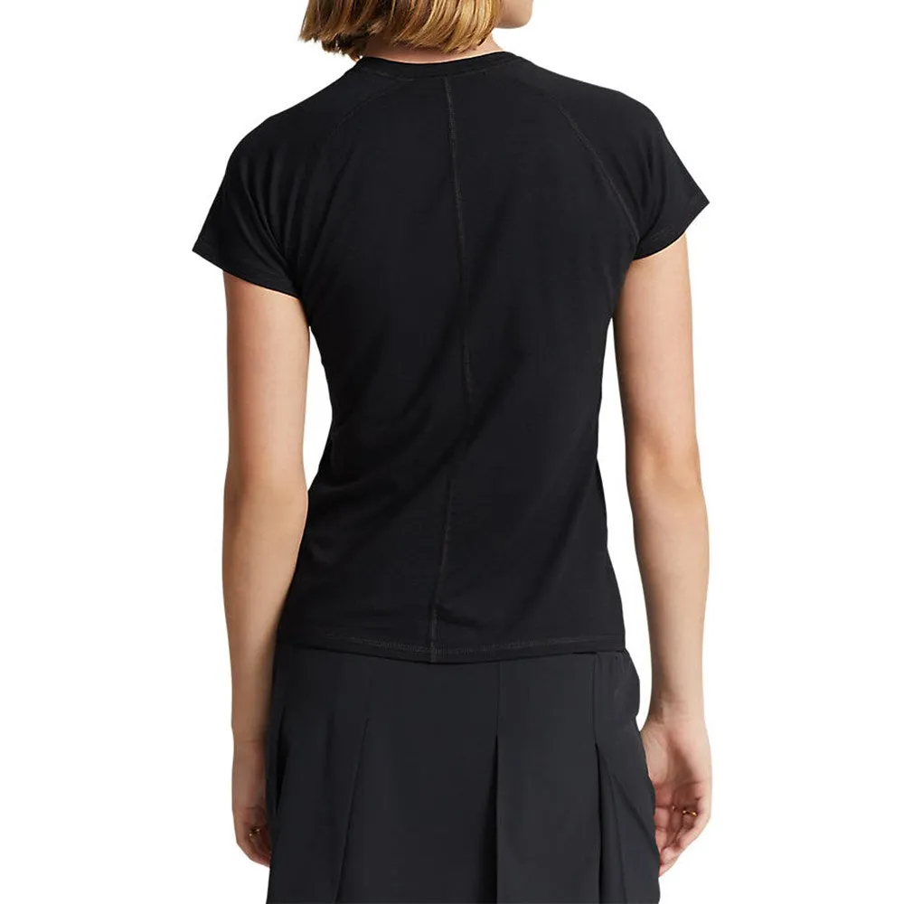 Rlx Ralph Lauren Women'S Stretch Crew Tee - Polo Black Built to Move You
