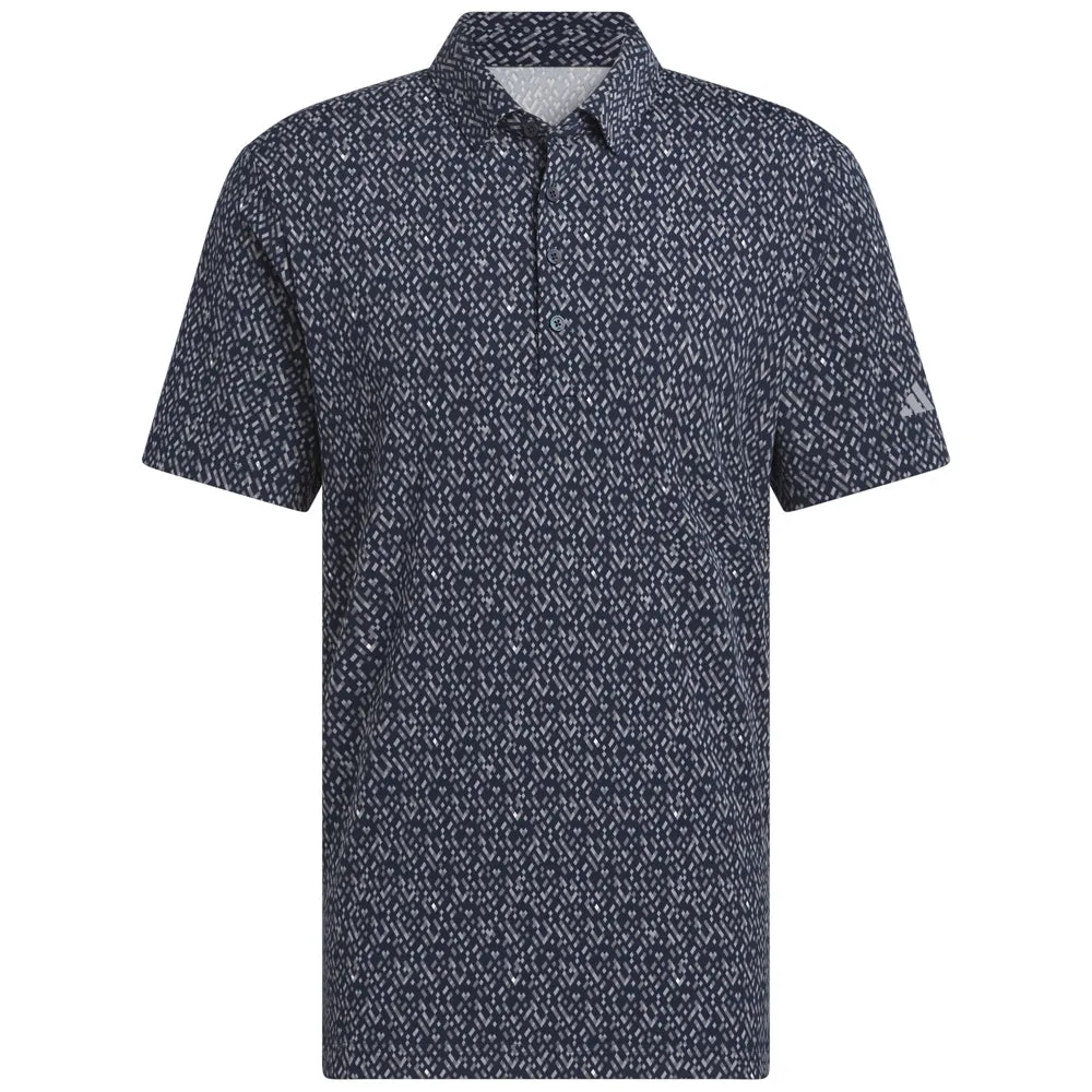 Adidas Ultimate365 Micro Argyle Polo Shirt - Collegiate Navy/Grey Three Built for the Bold