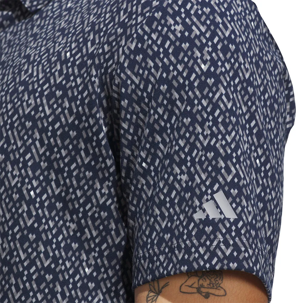 Adidas Ultimate365 Micro Argyle Polo Shirt - Collegiate Navy/Grey Three Style Meets Power The Fast Lane Choice
