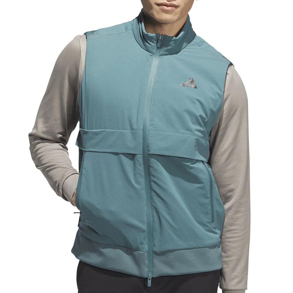 Adidas Ultimate365 Tour Frostguard Full-Zip Vest - Preloved Teal Feel the Energy Define Your Own Way