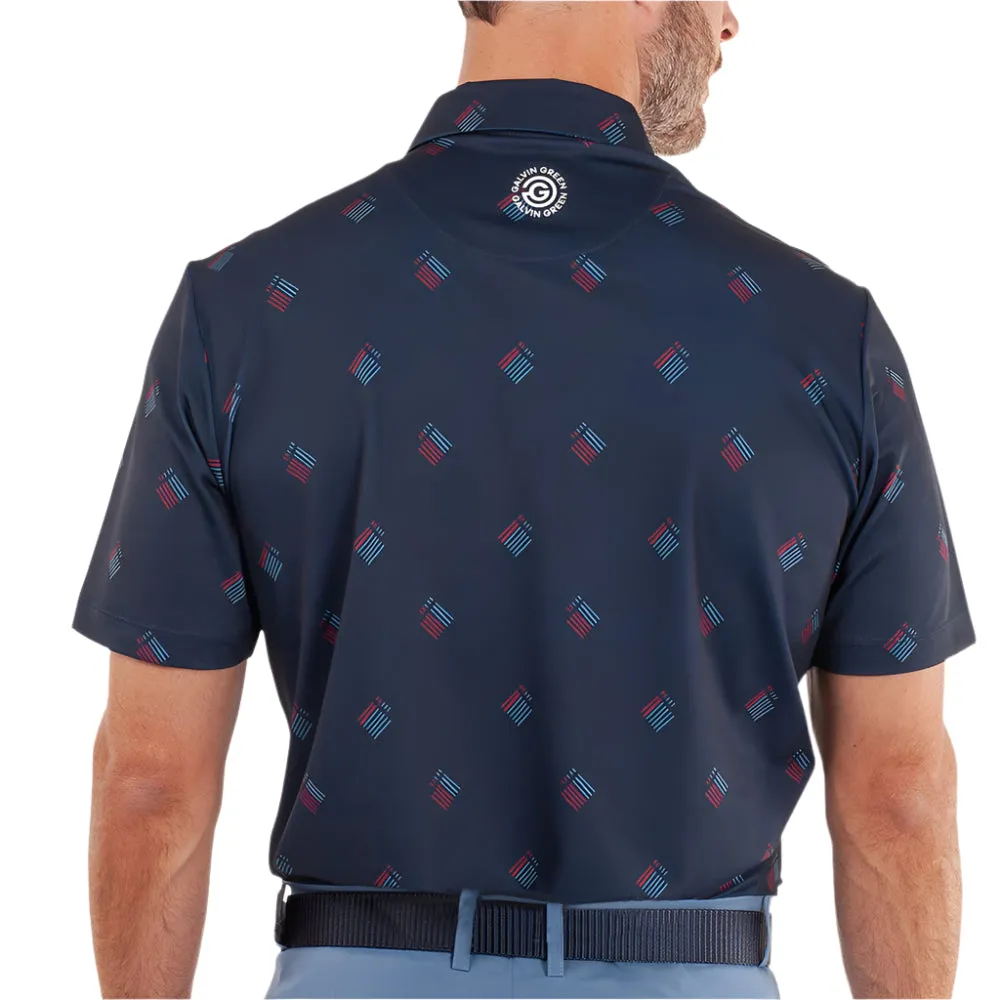 Walk with Purpose Fuel Your Fire Galvin Green Memo Polo Shirt - Navy