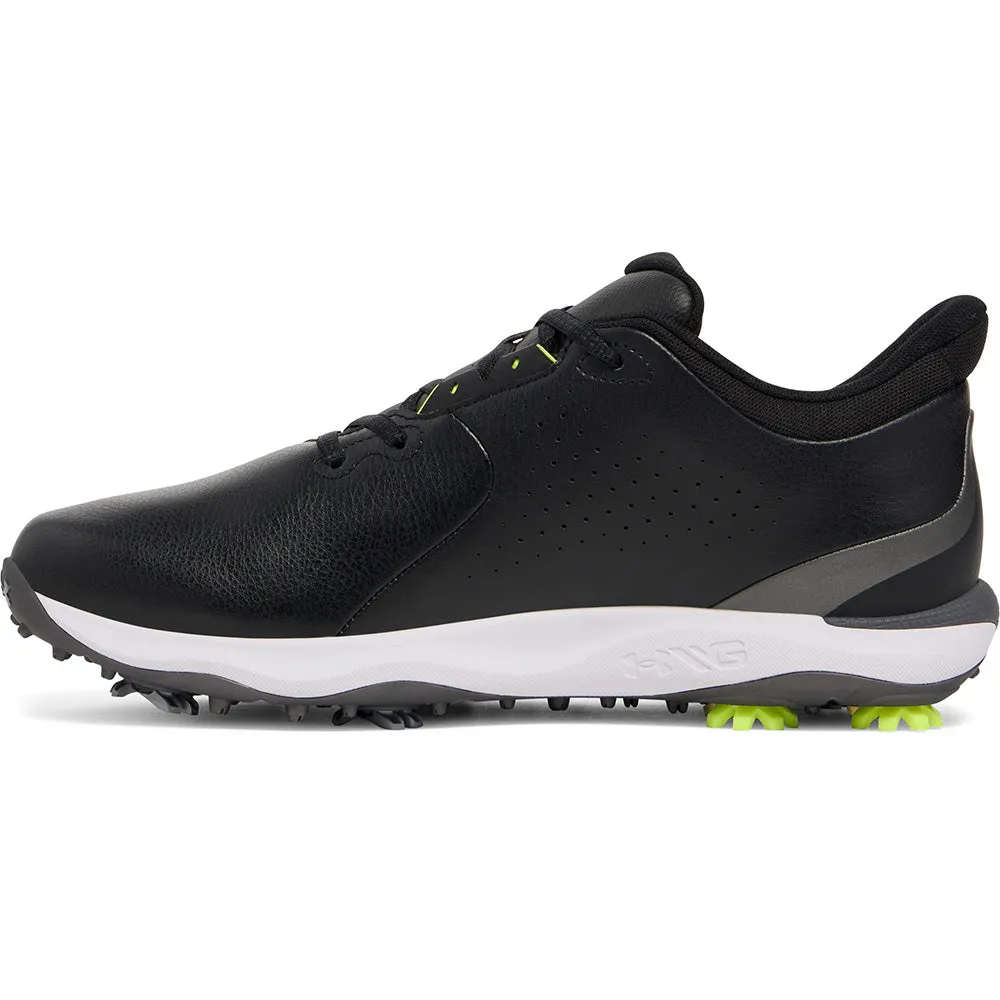 Under Armour Drive Fade Spiked Waterproof Shoes - Black/Black/Metallic Silver Made to Move
