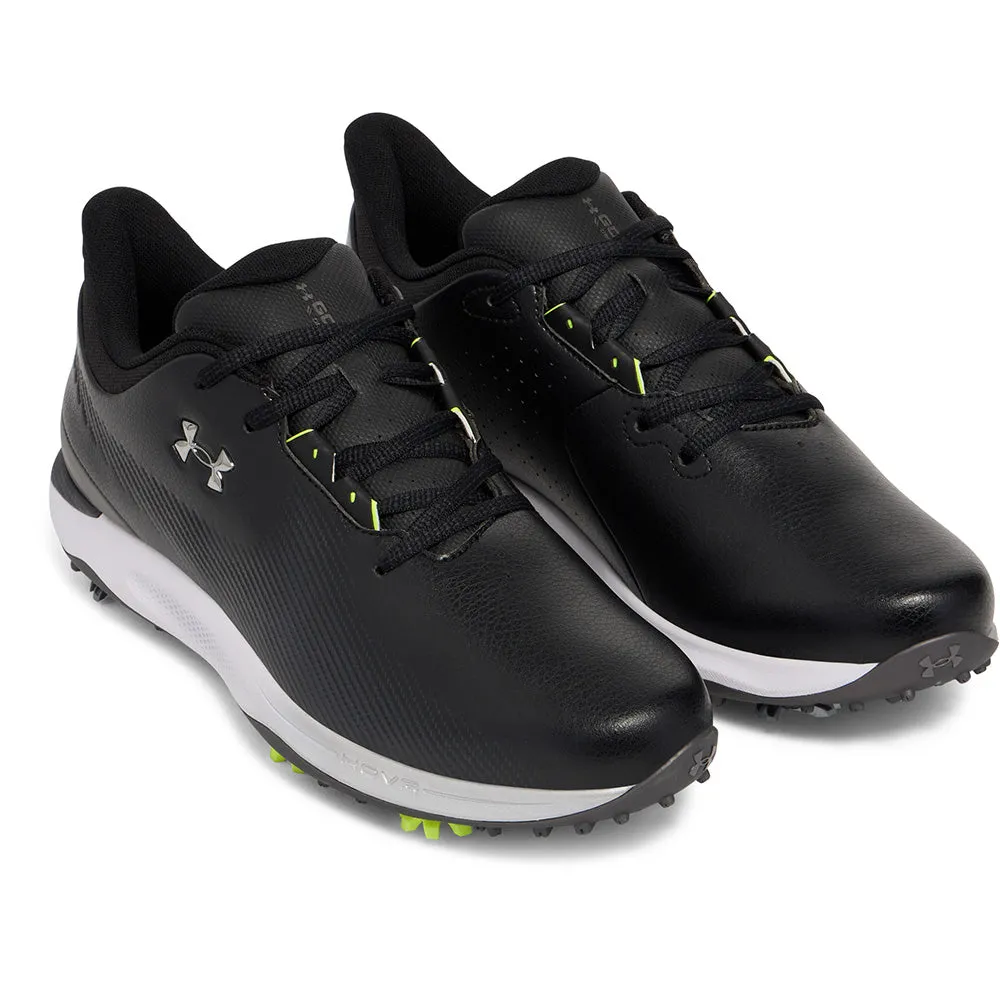 Spring Sale Under Armour Drive Fade Spiked Waterproof Shoes - Black/Black/Metallic Silver