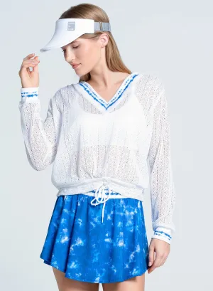 Shibori Stripe Lace Pullover Sweetest Day Sale