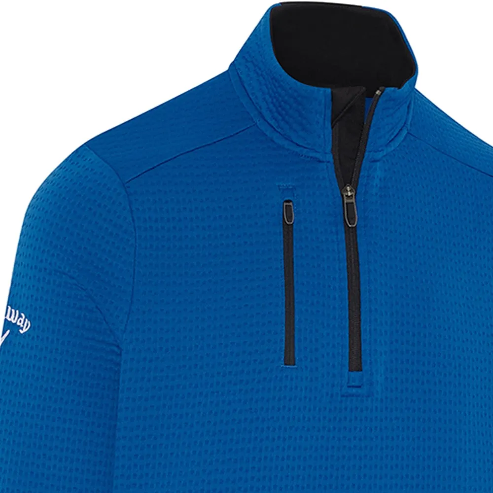 Thanksgiving Day Sale Father's Day Sale Callaway Midweight Textured 1/4 Zip Pullover - Lapis Blue