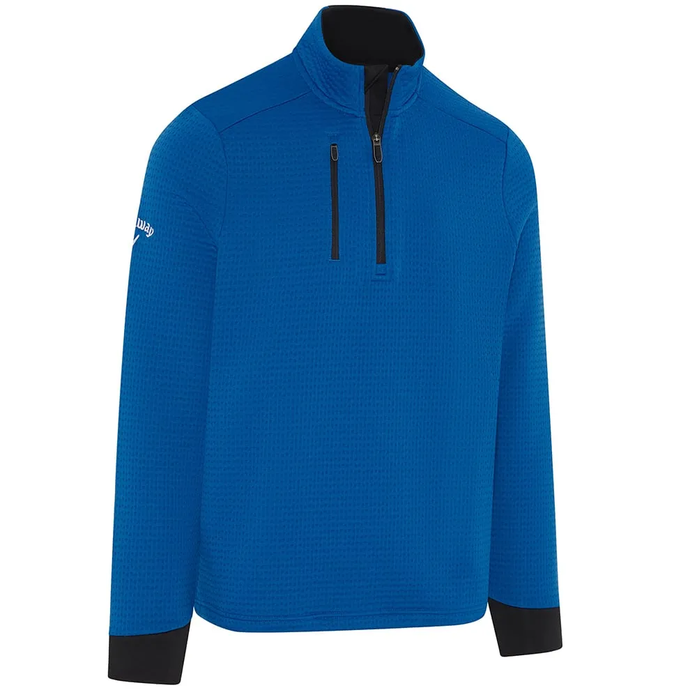 Callaway Midweight Textured 1/4 Zip Pullover - Lapis Blue Power Every Step Built to Move You