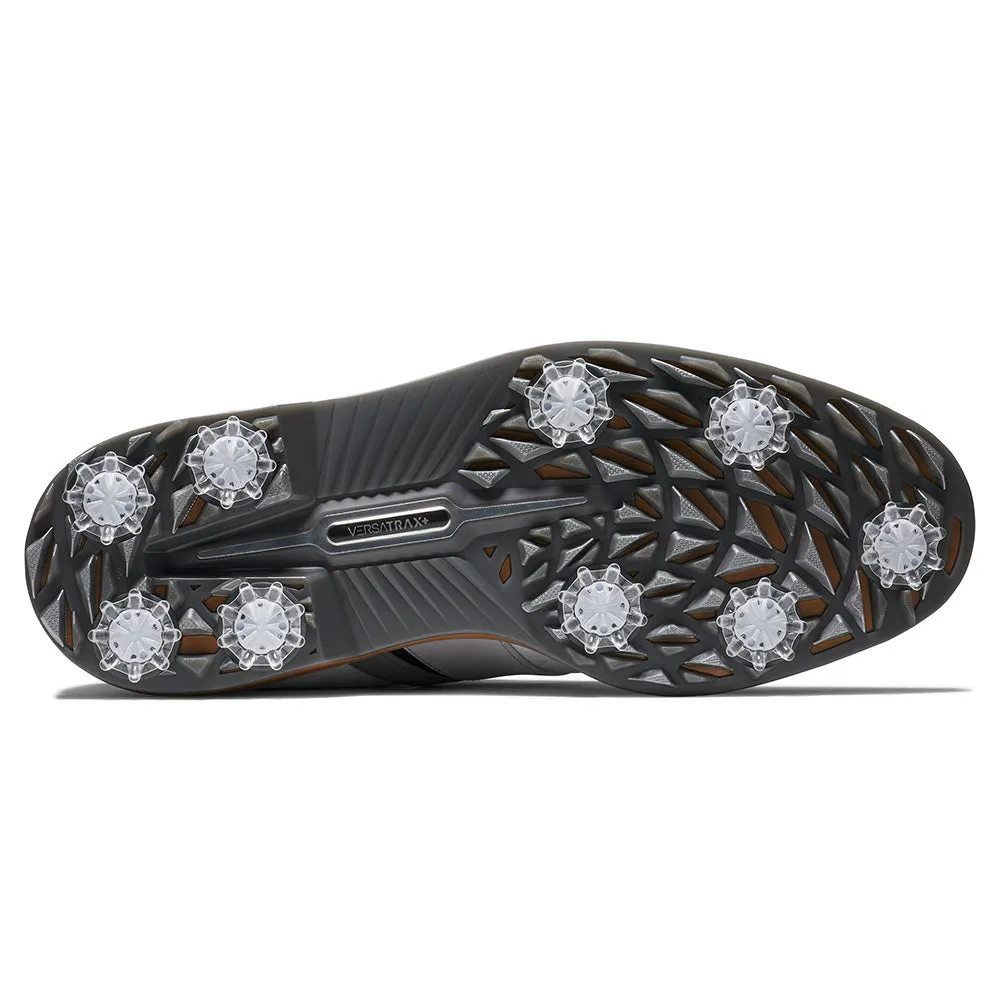 Footjoy Premiere Series Packard Lx Spiked Waterproof Shoes - White/Grey/Black Designed to Dominate
