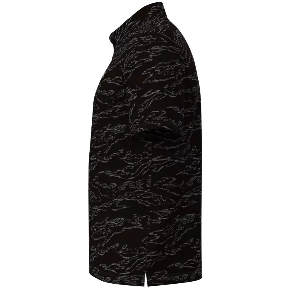 Under Armour Drive Jacquard Polo Shirt - Black/Steel/Black Walk with Purpose