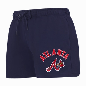 SHORTS DE ALGODN MLB ATLANTA BRAVES CLASSIC CHENILLE PARA MUJER