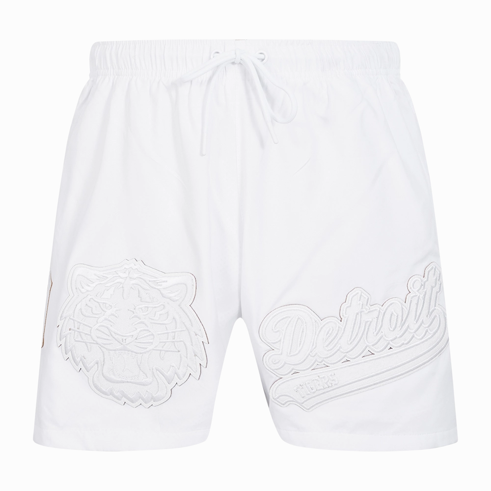 SHORTS DE ALGODN MLB DETROIT TIGERS WHITE OUT