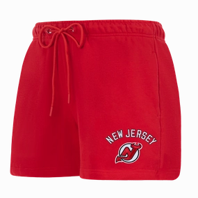 SHORTS DE ALGODN NHL NEW JERSEY DEVILS CLASSIC CHENILLE PARA MUJER
