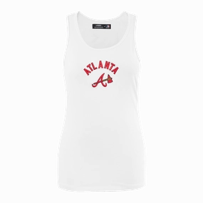 SIN MANGAS DE CORTE RELAJADO MLB ATLANTA BRAVES CLASSIC CHENILLE PARA MUJER