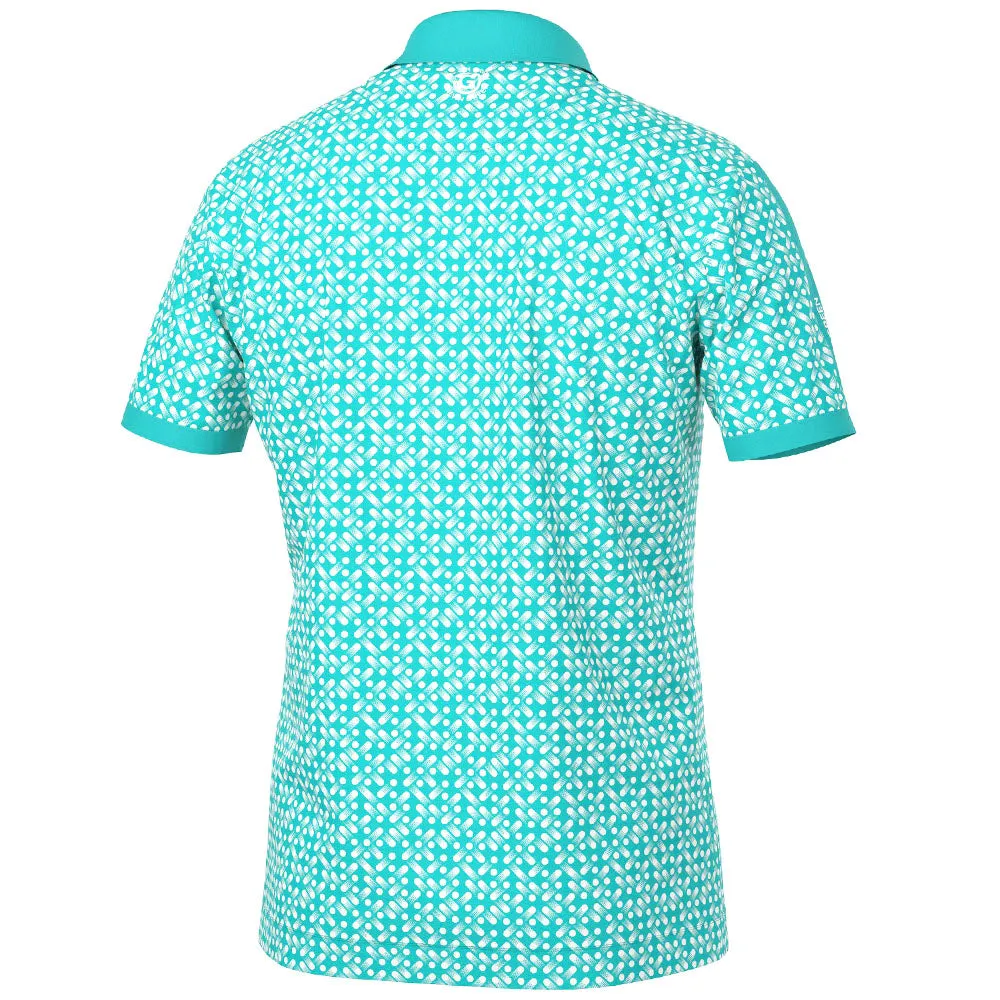 Galvin Green Melvin Polo Shirt - Atlantis Green/White Biggest Sale of the Year Fearlessly You