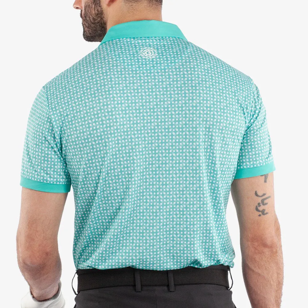 Galvin Green Melvin Polo Shirt - Atlantis Green/White Break Boundaries