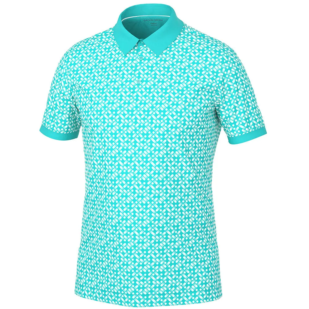 Galvin Green Melvin Polo Shirt - Atlantis Green/White Exclusive Deal