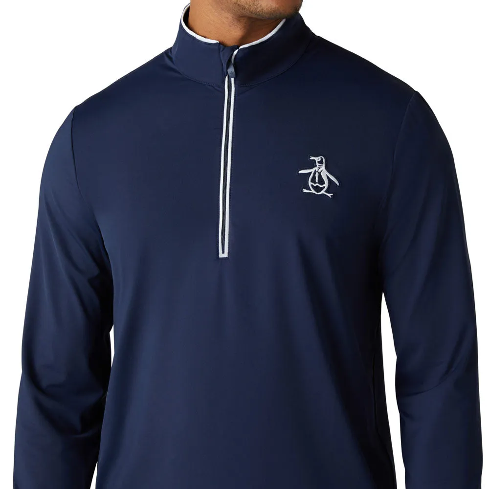 Original Penguin 1/4 Zip Performance Earl Pullover - Black Iris Born to Stand Out