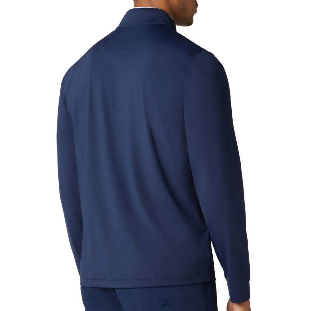 Rise Every Time Stride with Confidence Original Penguin 1/4 Zip Performance Earl Pullover - Black Iris