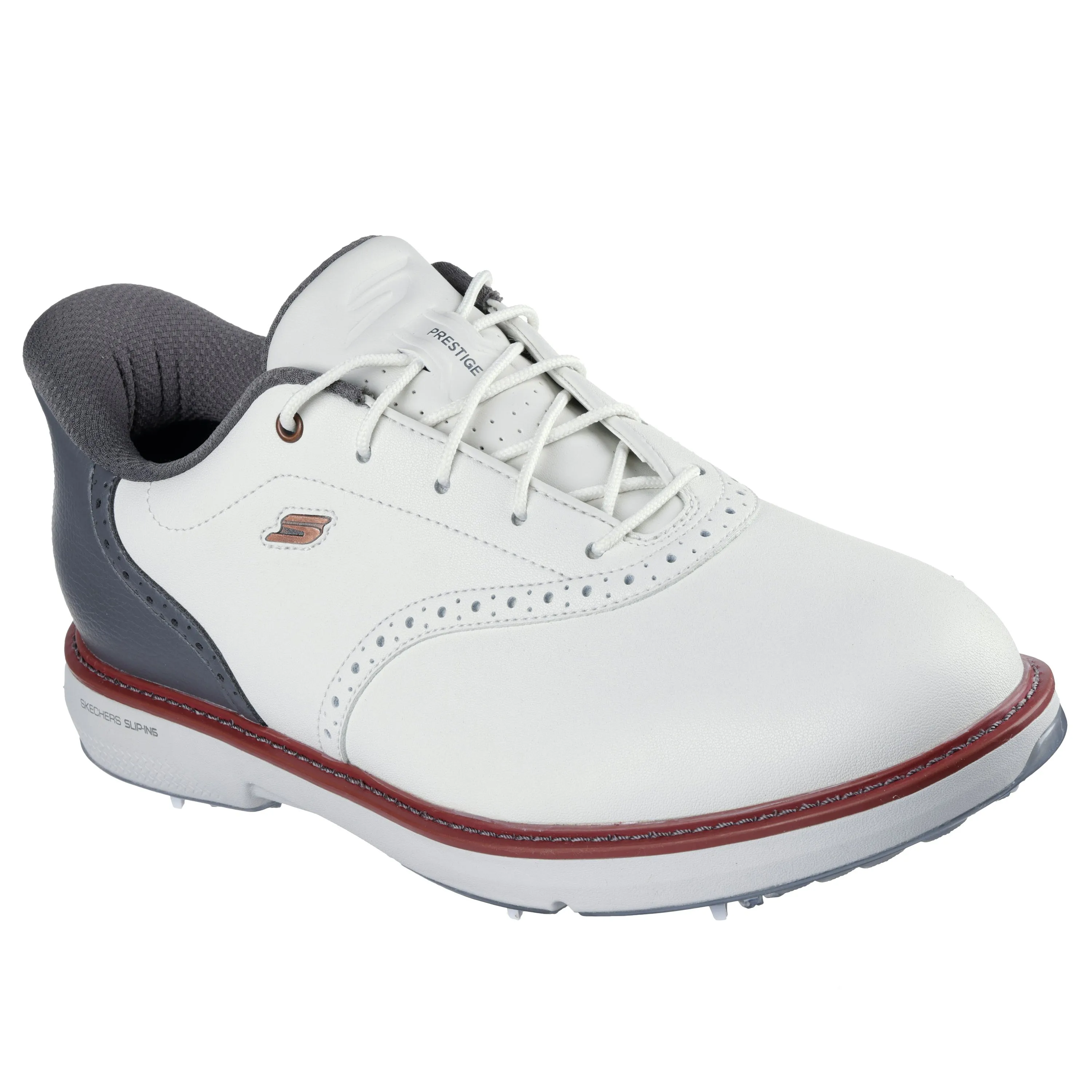 Christmas Day Sale Black Friday Deal Skechers Go Golf Prestige Spikeless Golf Shoes - Natural/Grey