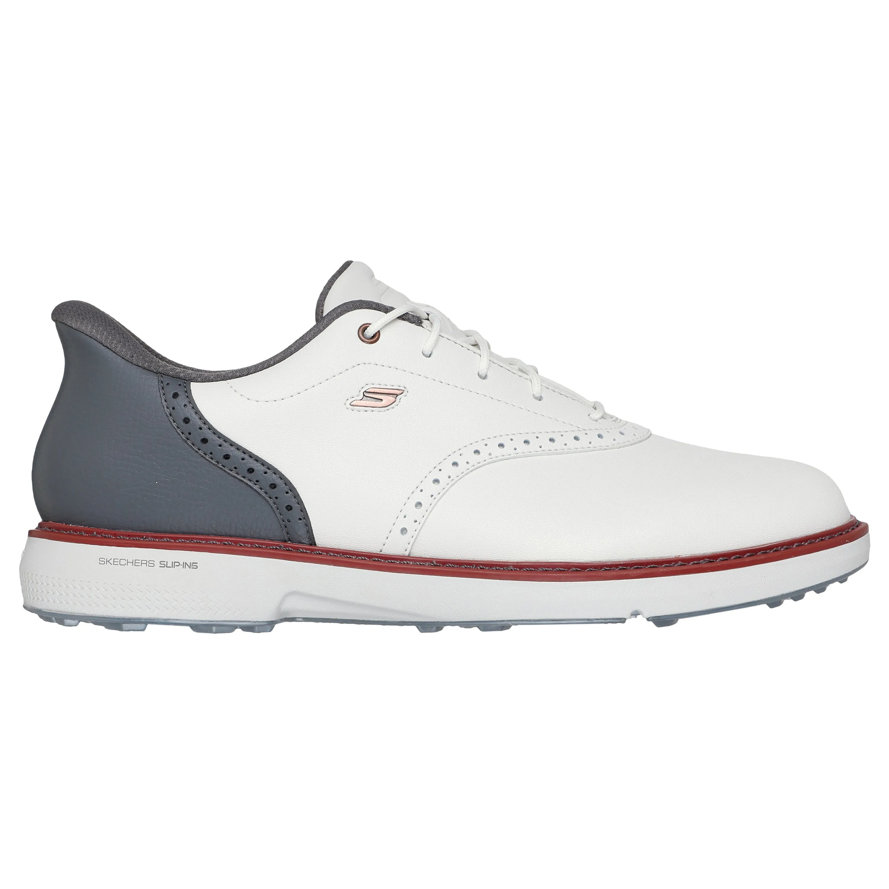 Skechers Go Golf Prestige Spikeless Golf Shoes - Natural/Grey Special Offer