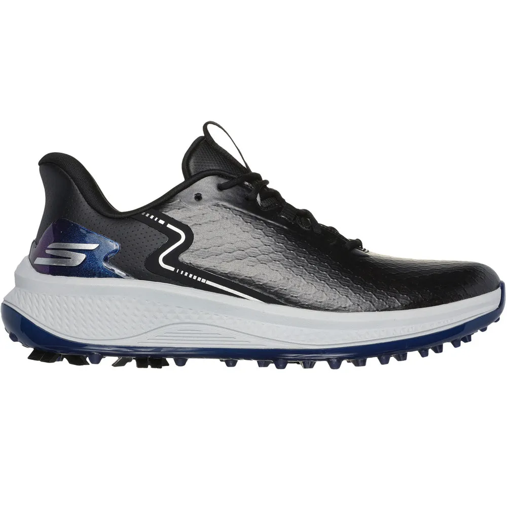 Skechers Go Golf Blade Slip-In Spiked Waterproof Shoes - Black Command Attention