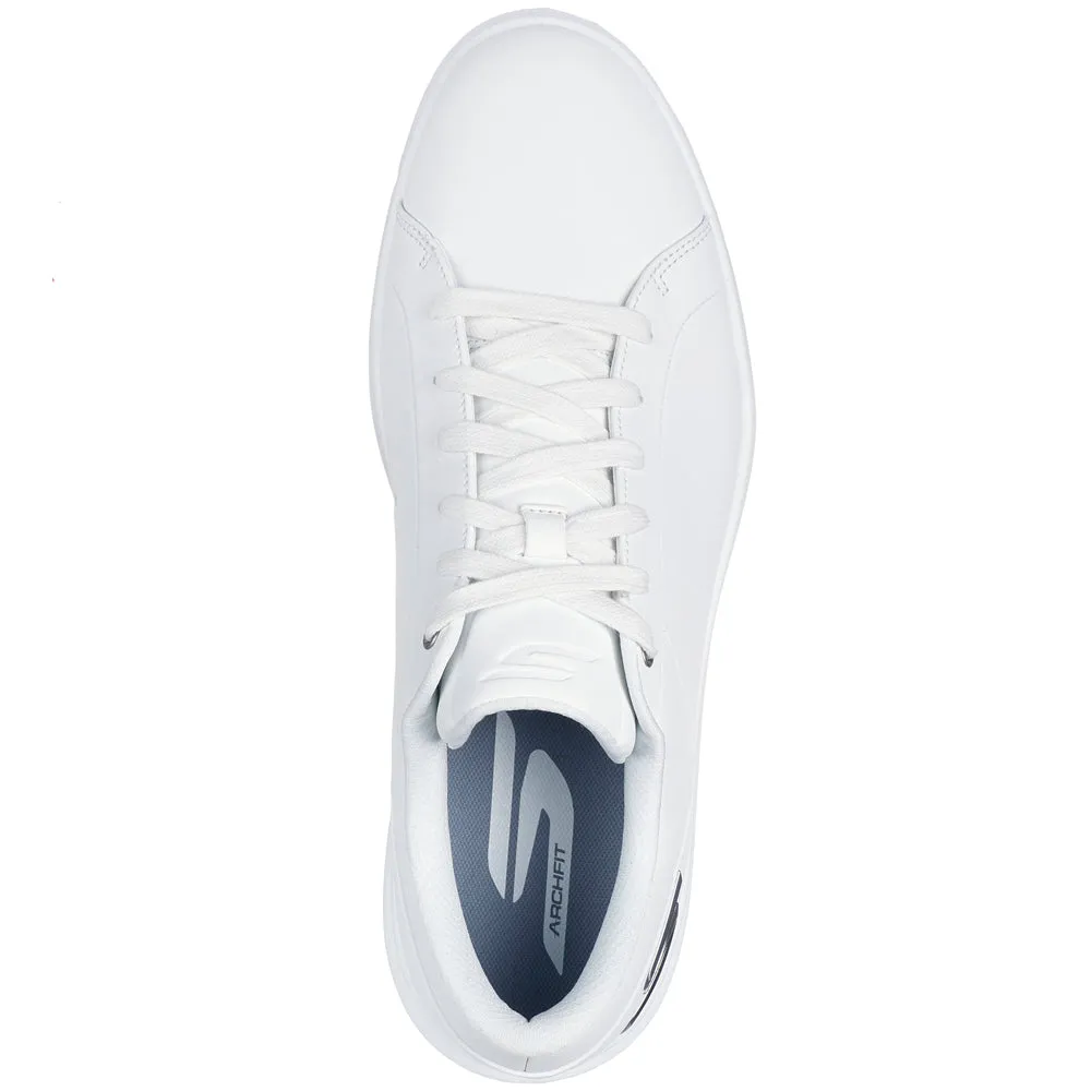 Father's Day Sale Break Boundaries Skechers Go Golf Drive 6 Spikeless Waterproof Shoes - White