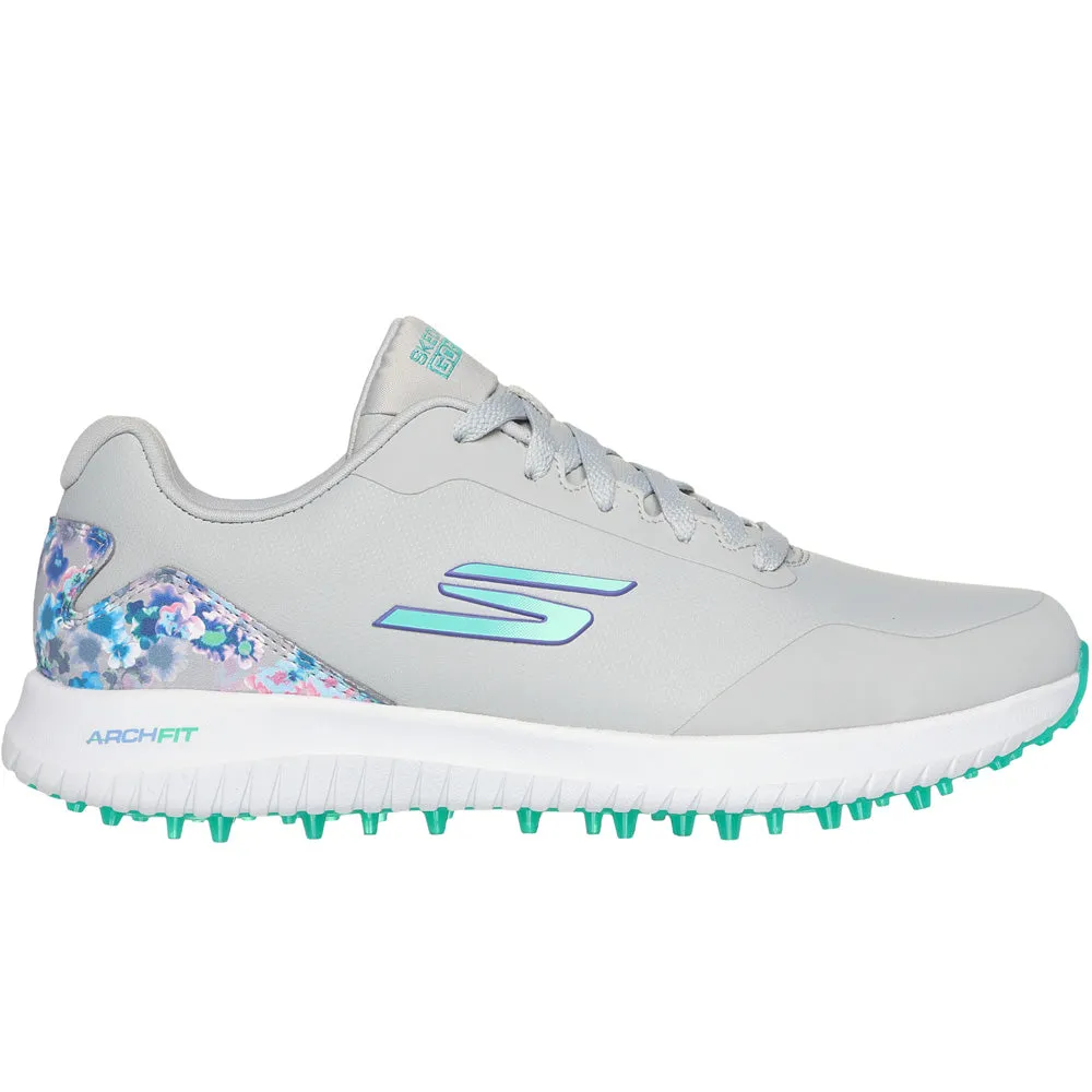 Skechers Go Golf Max 3 Ladies Spikeless Waterproof Shoes - Grey/Mint Father's Day Sale