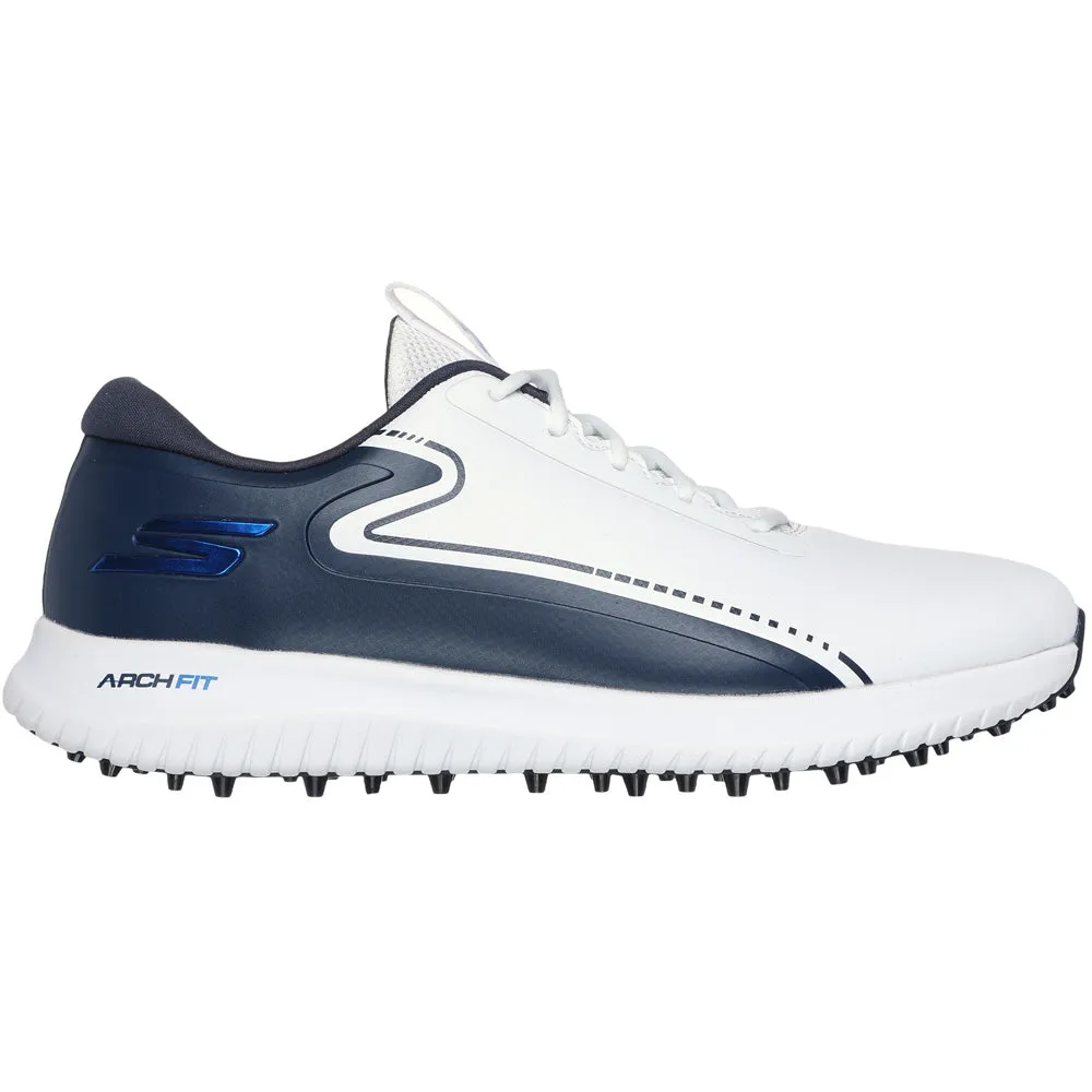Steal Skechers Go Golf Max 3 Spikeless Waterproof Shoes - White/Navy/Blue
