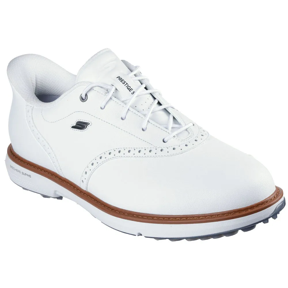 Move Like You Mean It Own Every Step Skechers Go Golf Prestige Spikeless Waterproof Shoes - White