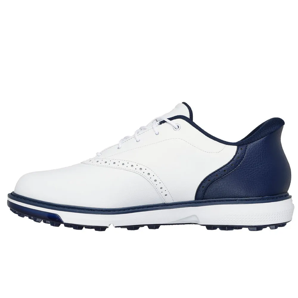 Walk Loud Skechers Go Golf Prestige Spikeless Waterproof Shoes - White/Navy