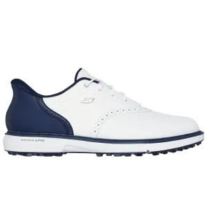 Skechers Go Golf Prestige Spikeless Waterproof Shoes - White/Navy Black Friday Sale Break Boundaries