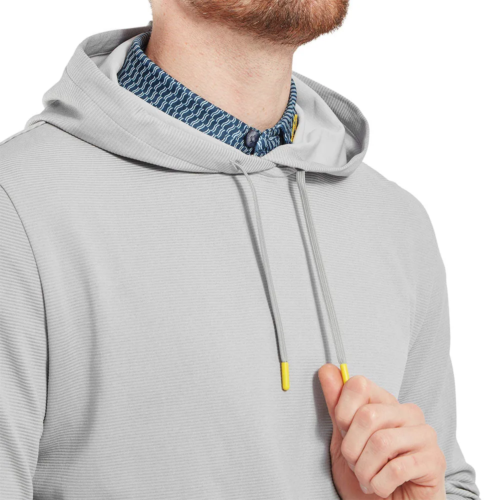 Make a Statement Footjoy Ottoman Jacquard Hoodie - Grey