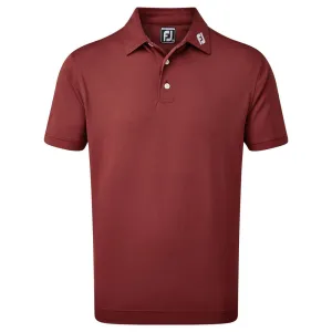 Footjoy Stretch Pique Solid Colour Polo Shirt - Maroon Thanksgiving Day Sale