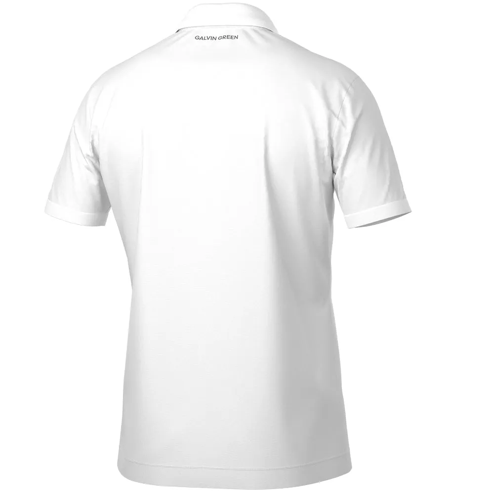 Galvin Green Maximilian Polo Shirt - White Christmas Eve Sale