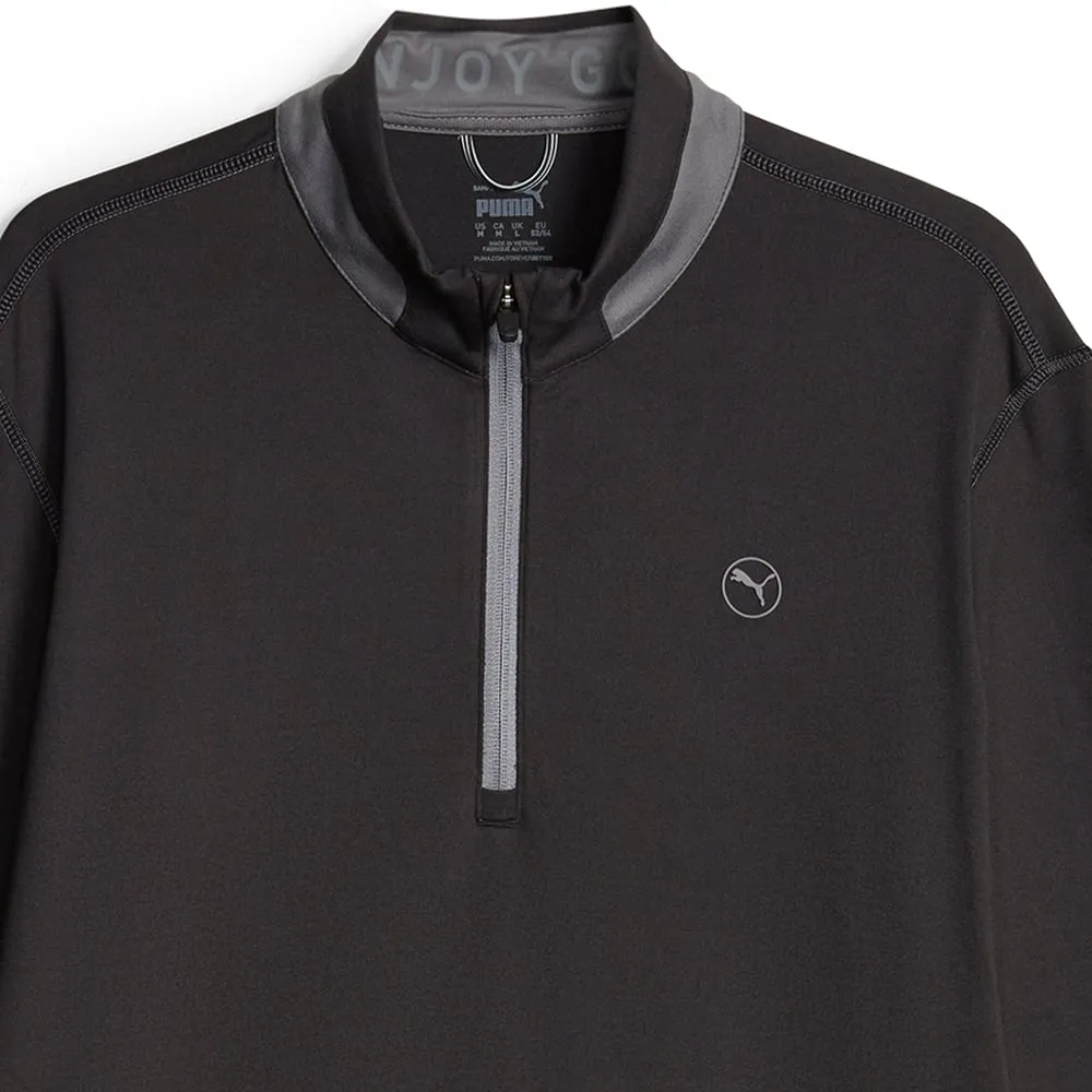 Puma Lightweight 1/4 Zip Pullover - Puma Black/Slate Sky Empower Your Journey Performance Unleashed