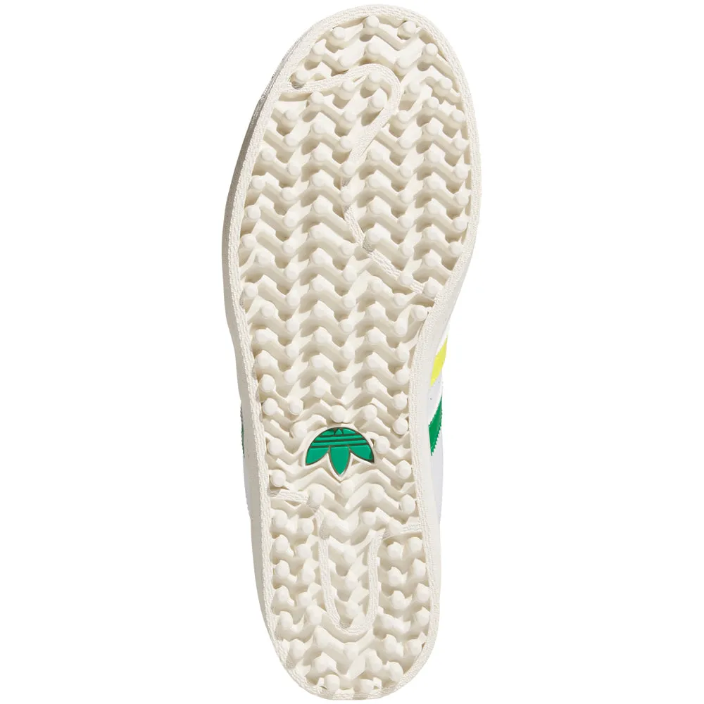 Adidas Golf Originals Superstar Spikeless Shoes - White/Green/Yellow Bring the Heat