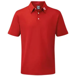 Clearance Sale Footjoy Stretch Pique Solid Athletic Polo Shirt - Red