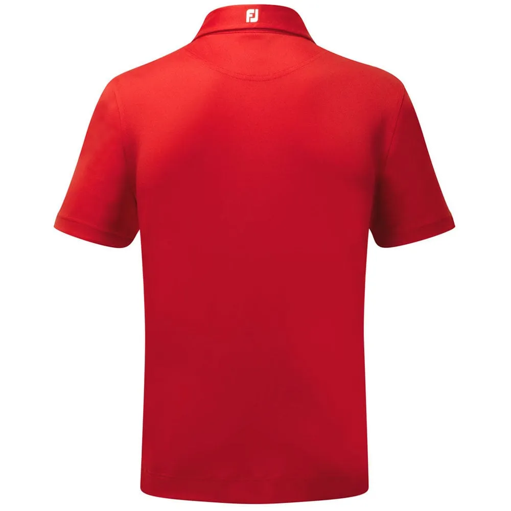 Gear Up and Go Easter Sale Footjoy Stretch Pique Solid Athletic Polo Shirt - Red