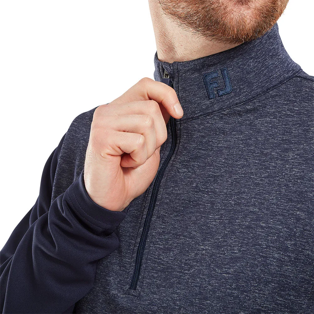 Footjoy Tonal Heather Chill-Out Pullover - Navy Own the Moment
