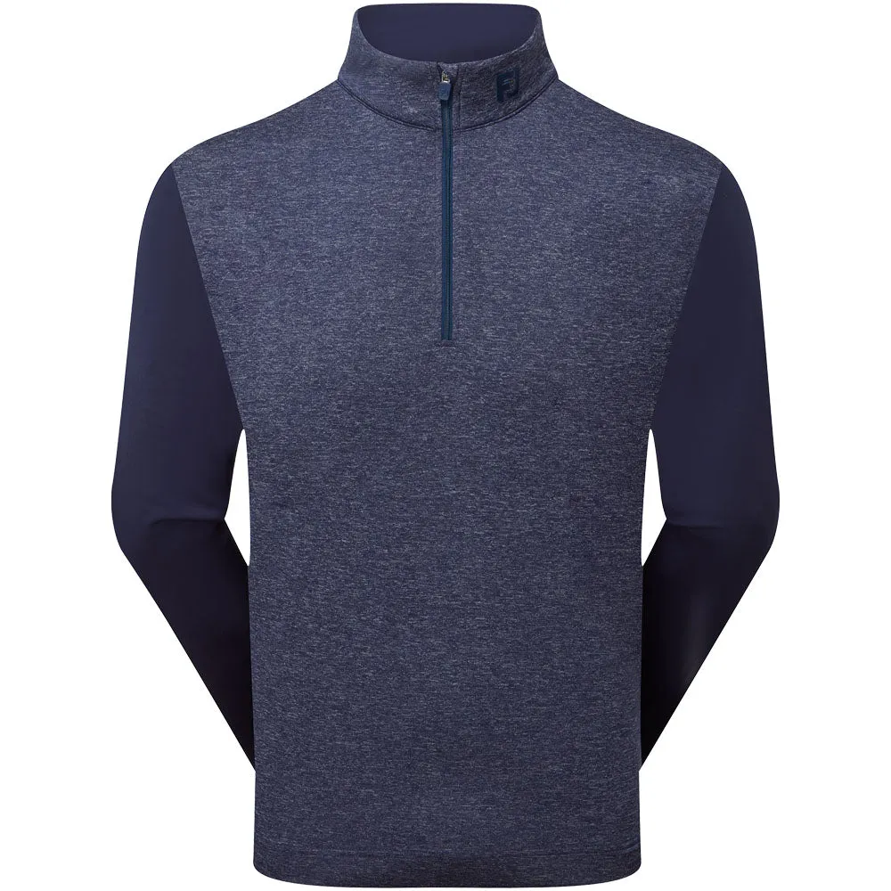 Footjoy Tonal Heather Chill-Out Pullover - Navy Make a Statement