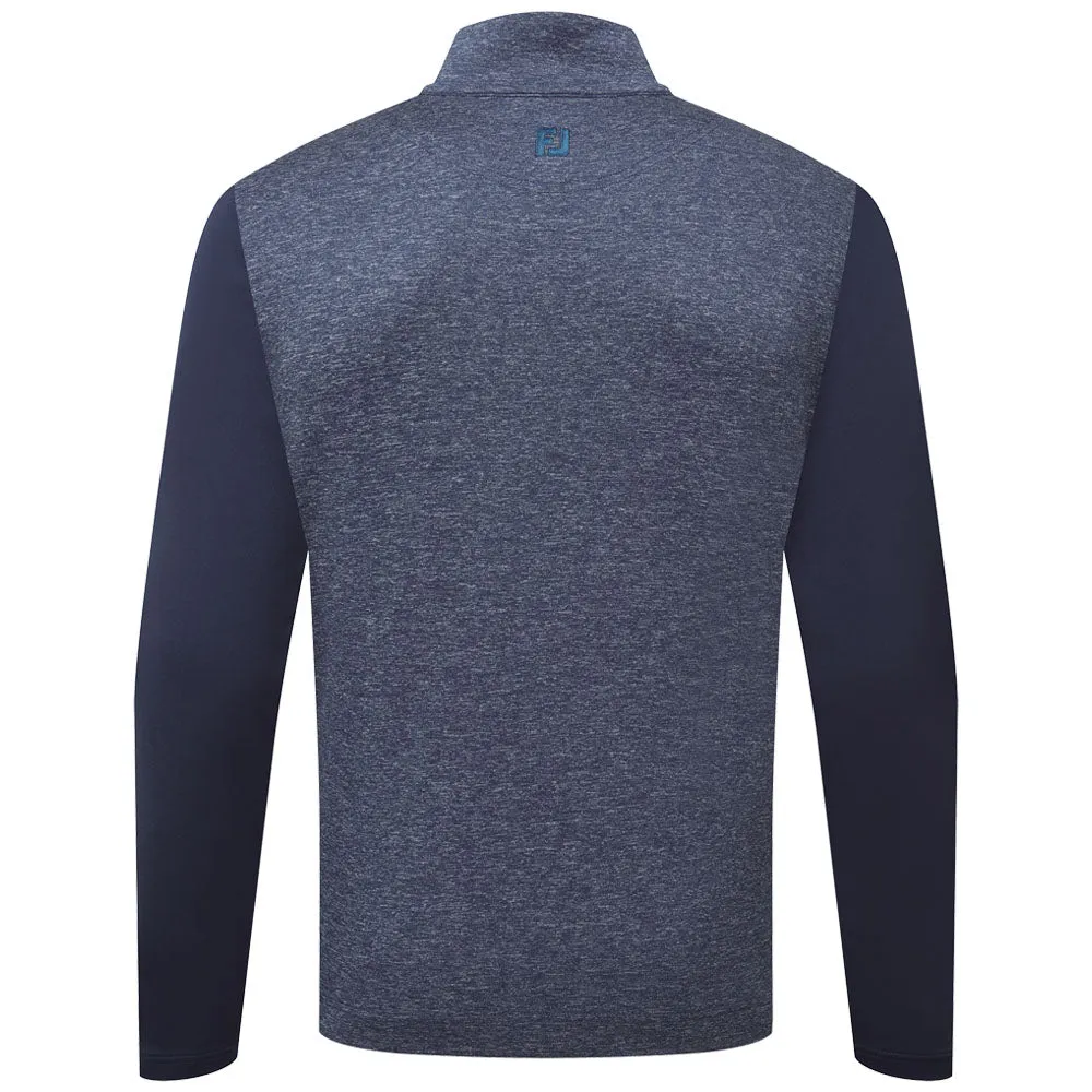 Footjoy Tonal Heather Chill-Out Pullover - Navy Not for the Ordinary