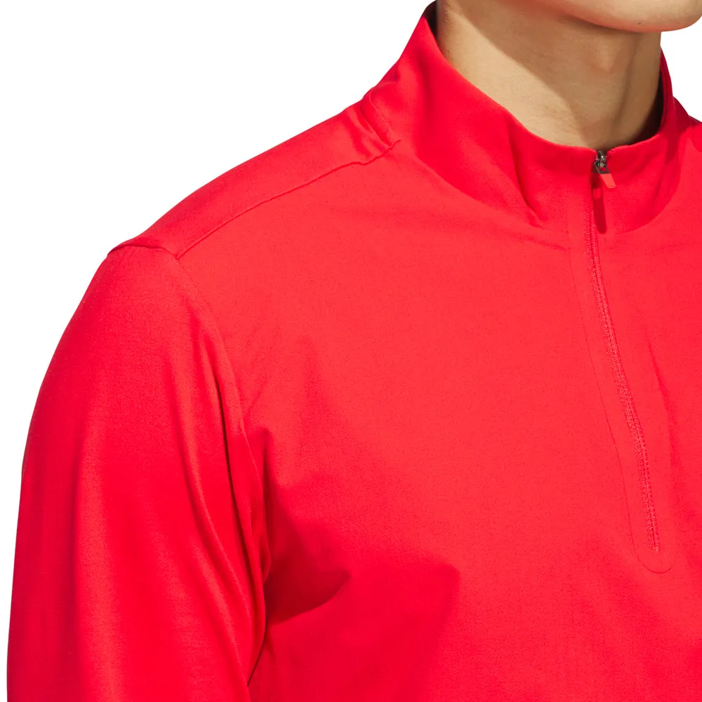 Footwear for the Fearless Adidas Ultimate365 Tour 1/4 Zip Pullover - Pure Ruby
